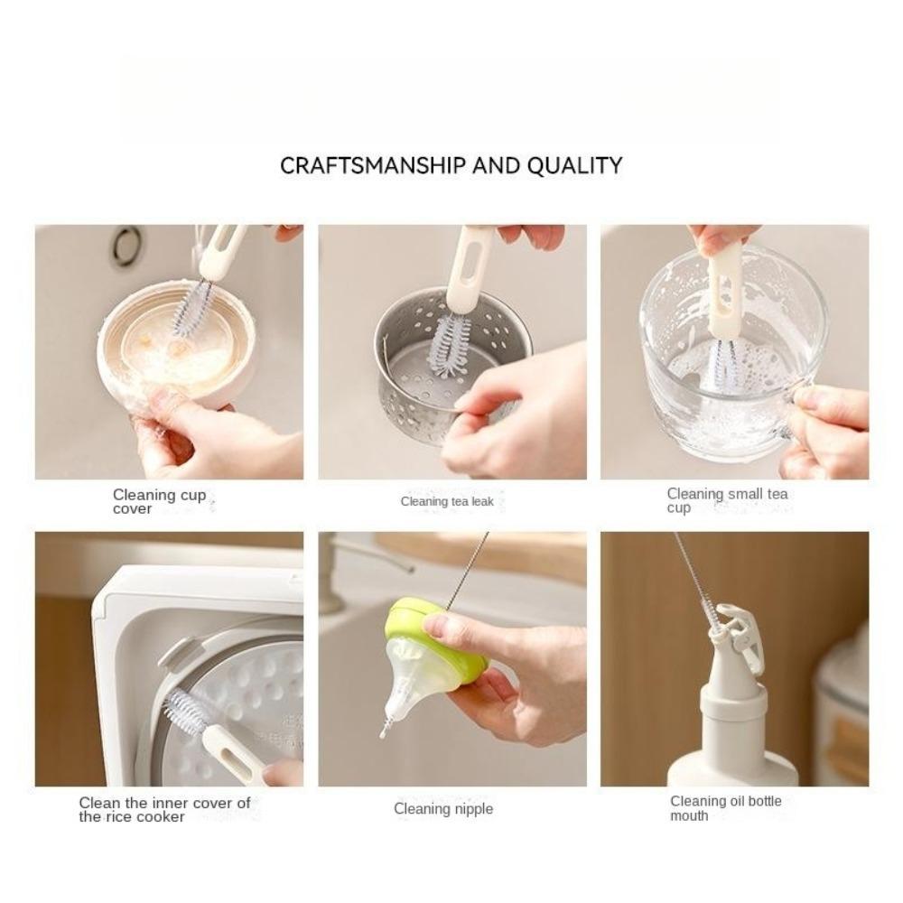 

6 PCS Extra Long Straw Cleaner 304 Stainless Steel Straw Brush Kitchen Gadgets