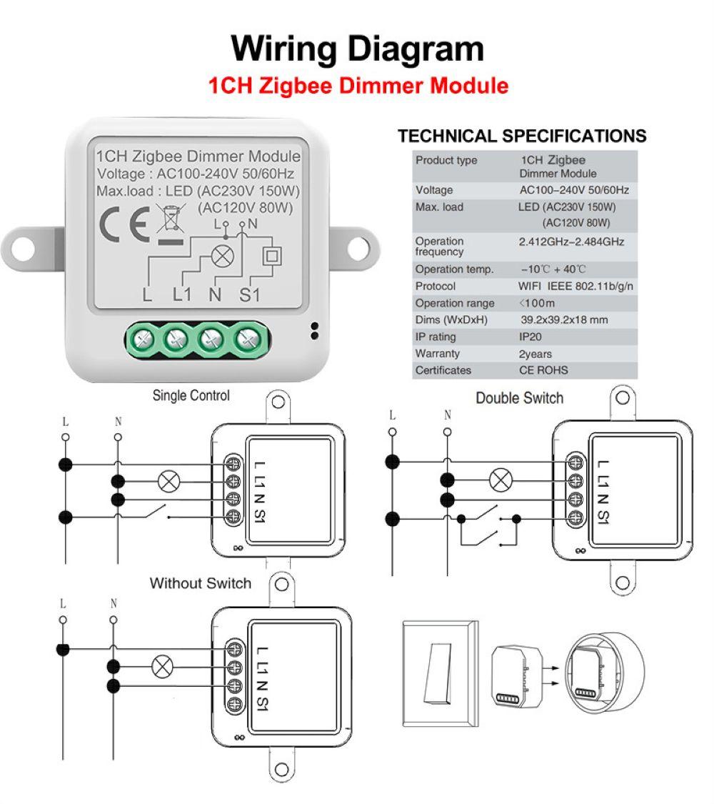 

Розумний Zigbee 1/2-канальний модуль перемикача DIY для ламп, автоматичний вимикач, пульт через додаток з підтримкою Homekit, Siri, Google Home, Alexa, голосовий помічник