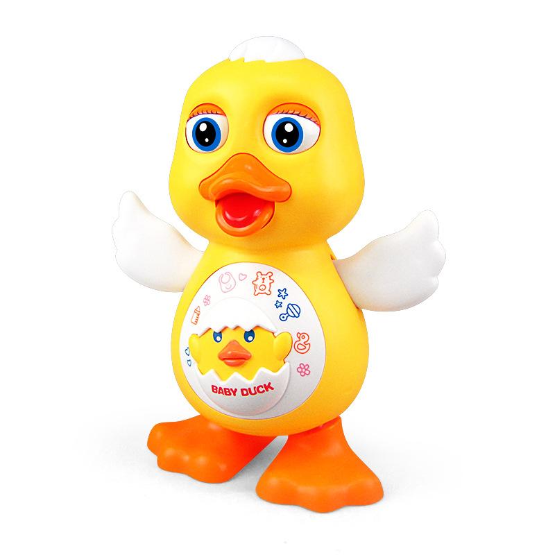 Electric Blink Dancing Red Duck Music Light Swing Dancing Little Cute Duck Toy