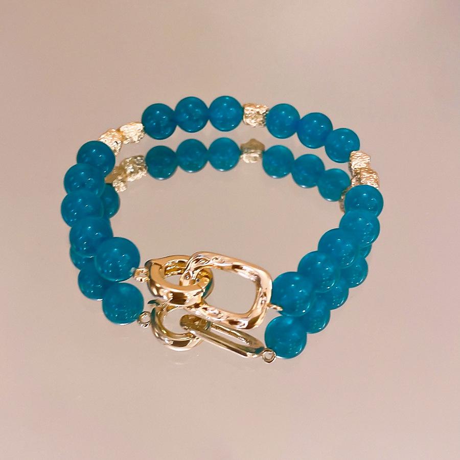 Crystal Butterfly Beaded Bracelet Women's Light Luxury Girlfriend Gift Birthday Bracelet High Value Student Party Exquisite Jewelry