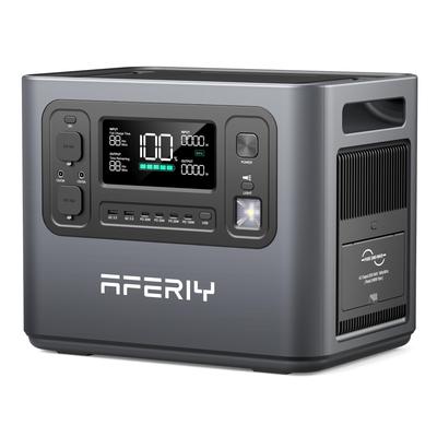 AFERIY P210 Φορητός Σταθμός Ενέργειας 2400W 2048Wh Μπαταρία LiFePO4 13 Έξοδοι, Γρήγορη Φόρτιση, Έλεγχος μέσω Εφαρμογής, Κινητό Τροφοδοτικό για Κάμπινγκ σε Εξωτερικούς Χώρους