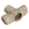 Hideaway Grass Tunnel Toy Straw House with Four Open Entrances for Rats Syrian Hamster Ferrets Guinea Pig