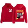 Inger Louis Tomlon How Did I Get Here Tour Felpa con Cappuccio e Zip Stampata Uomo Donna Moda Casual Larga Vintage Giacca con Zip Cappotto