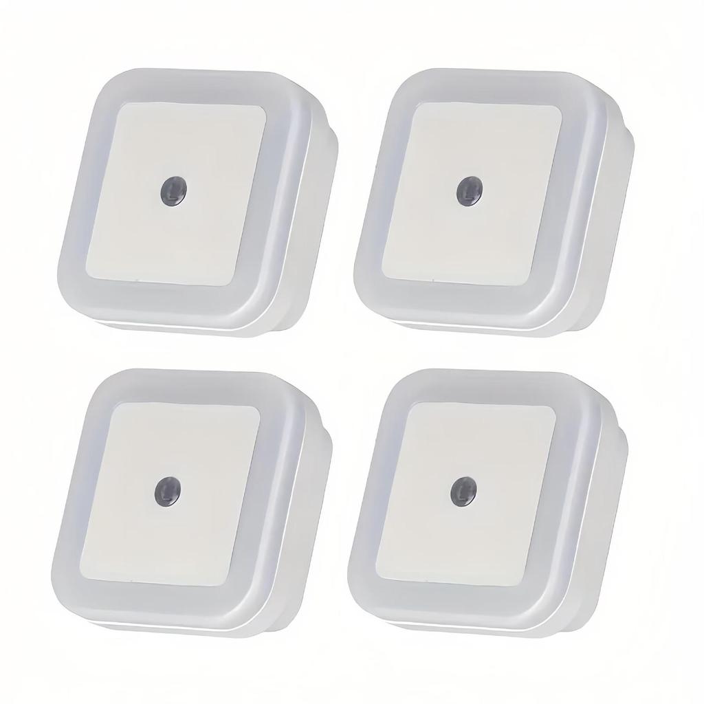 Smart LED Night Light with Dual Standard Socket and Energy-Saving Sensor