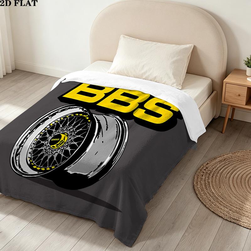 1PC Bbs Patterned Flannel Blanket Suitable For All Seasons For Home Decor Warmth And Comfort Gifts Holiday Present