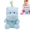Soft Hippo Stuffed Toy PP Cotton Cartoon Hippo Doll Bell Hippo Plush Toy  Home Decor