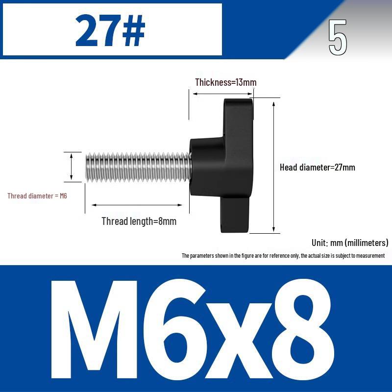 Stainless Steel Z-Type T-Handle Slotted Screw with Plastic Head (M4/M5/M6/M8)