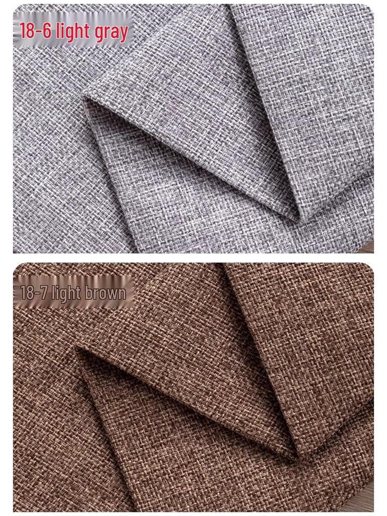 Retro Thickened Linen-Cotton Fabric: Solid Color 1.8m Wide for Sofa Covers & Tablecloths