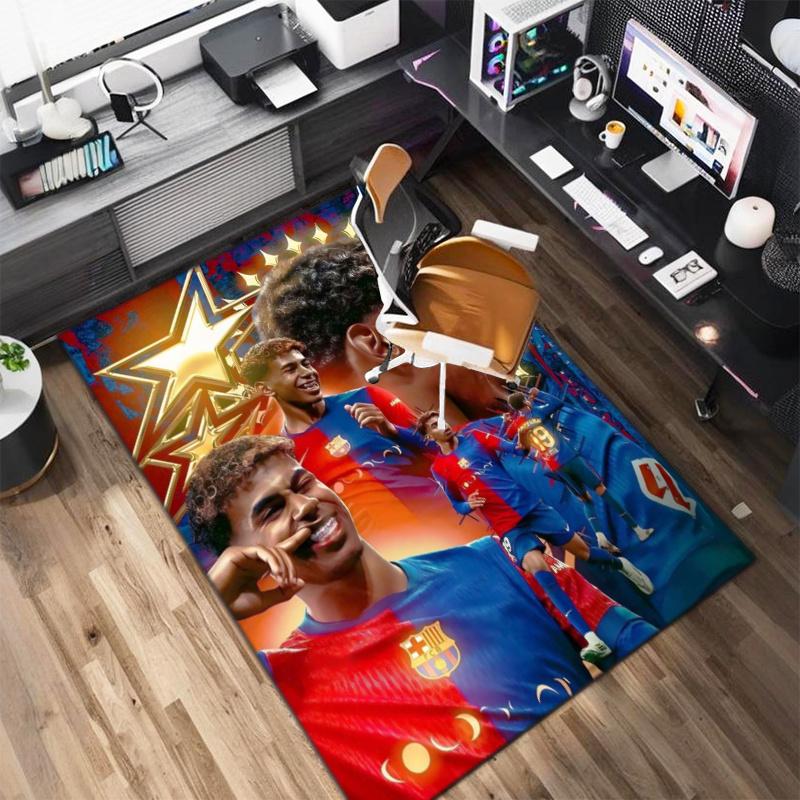 FC Barcelona's Lamine Yamal Young Player of the Year Carpet Is Suitable for Living Room and Bedroom Doormats Office Balcony Decorative Carpet 5
