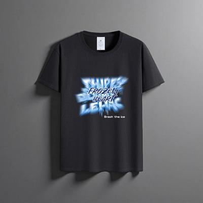 Yaz yeni unisex çok yönlü saf pamuklu tişört moda gündelik yuvarlak yaka üst nefes alabilen bol kesim baskılı kısa kollu gömlek
