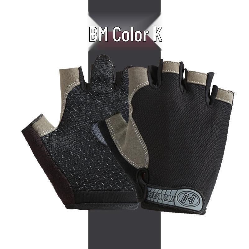 Unisex Half-Finger Fitness Gloves: Breathable, Sun-Proof, Non-Slip, Wear-Resistant, Ideal for Driving, Sports, Yoga, Skipping, Cycling.