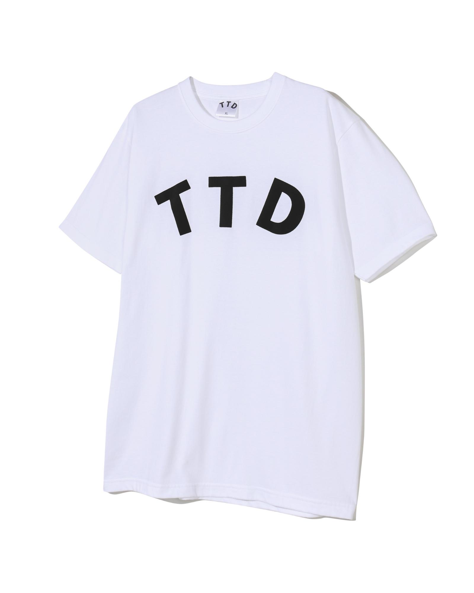 Titidi Big Curved Logo T-Shirt White Black Logo/S