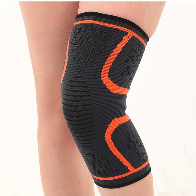 Sell Elastic Breathable Compression Knitted Nylon Sports Knee Protector Guard Support Brace Sleeves For Knee Pain Relief