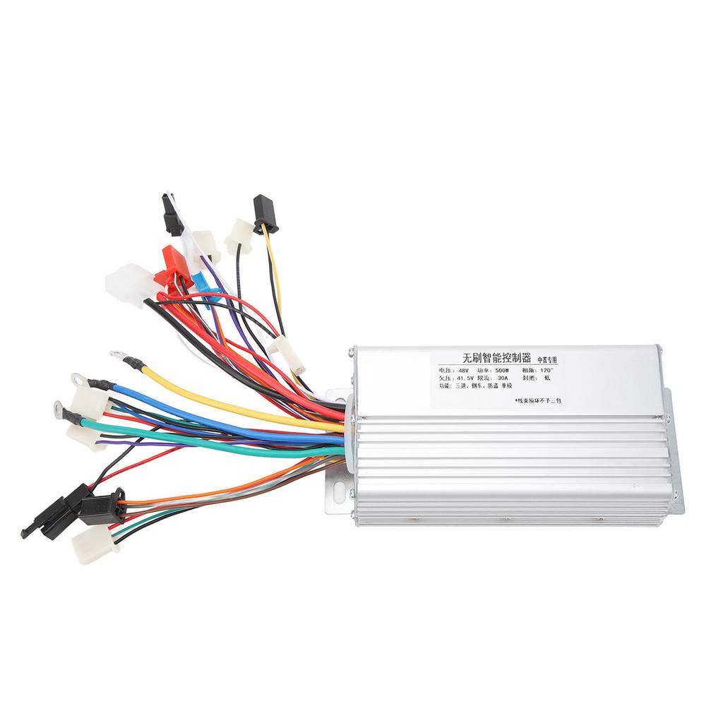 48V 500W Brushless Controller Aluminium Alloy Electric Bike Brushless Motor Controller for Electric Bicycle Scooter