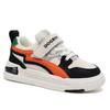 Babu Dou Kids' Waterproof Leather Sports Shoes - Shock Absorbing, Breathable, Non-Slip Velcro Sneakers for Middle & Big Kids