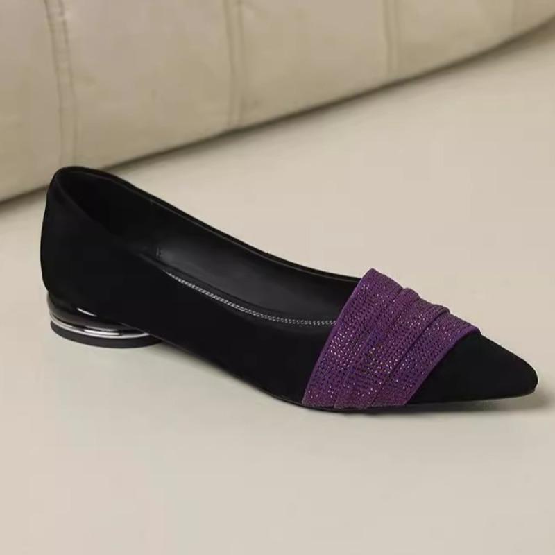 Mode 2025 Frühling Neue Spitzschuhe Einfarbig Designer Flache Schuhe Lässige Outdoor Wanderschuhe Bequem Abriebfest Slipper