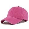100% Baumwolle Pigment Vintage Used Gewaschen Dad Hat Sommer Baseballkappe Stil Baumwolle Snapback Kappe Hip Hop Für Frau