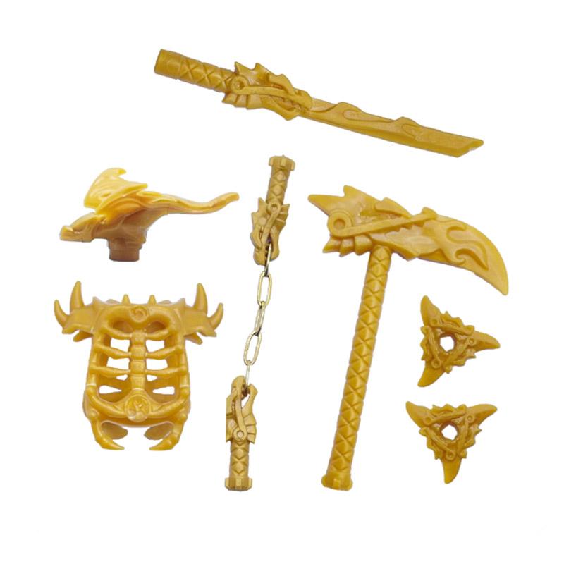MOC Kreative Bausteine Zubehör Fantasy Thema Spielset mit Umhang Flügeln Rüstungsteilen STEM Lernspielzeug Kinder DIY