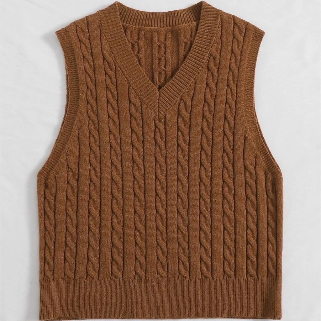 New Sweaters, Women's Knitted Vests, Pullovers, V-neck, Vest Sweaters, Versatile Tops