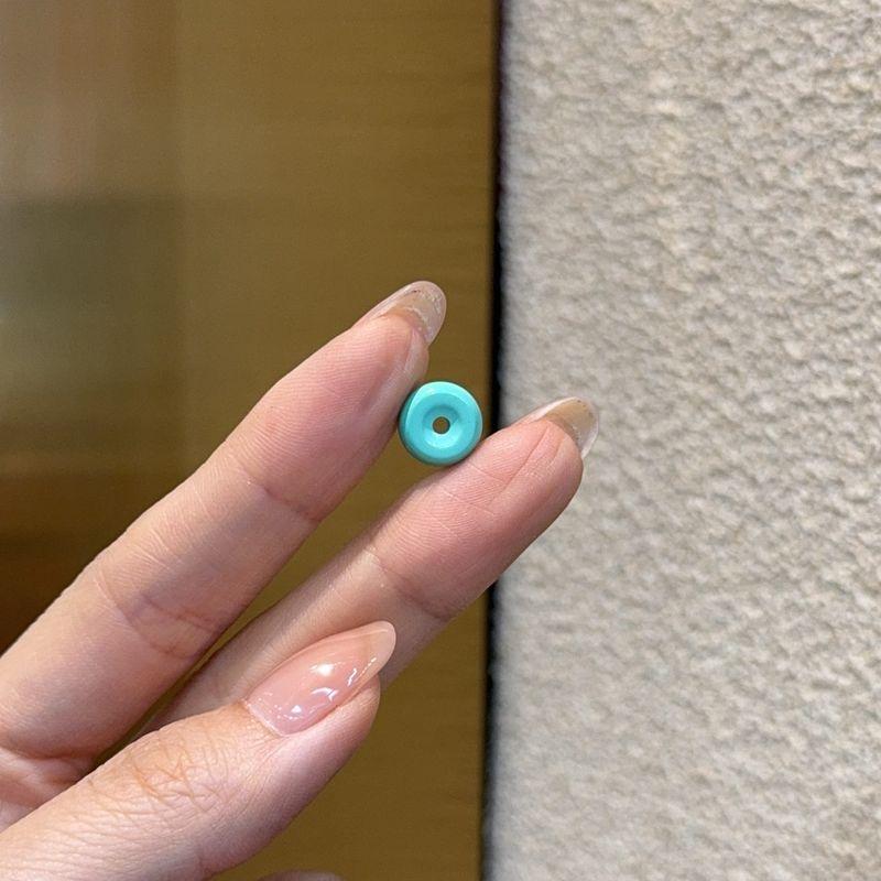 

Magnesite Small Safety Buckle DIY Accessories Loose Beads String for Bead Bracelet Necklace Crafts Rosary Bracelet Accessory Magnesite turquoise small peace buckle