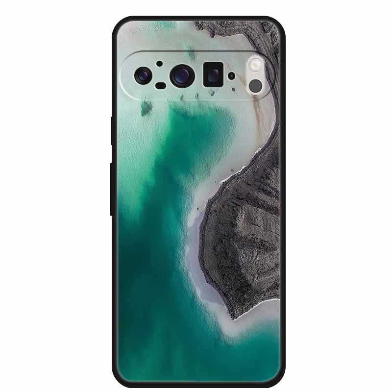 

Чехол для мобильного телефона Google Pixel 9 Pro XL Роскошный защитный чехол из мягкого силикона для Google Pixel 9Pro XL Мраморный Мягкий черный Funda -Google Pixel9pro xl