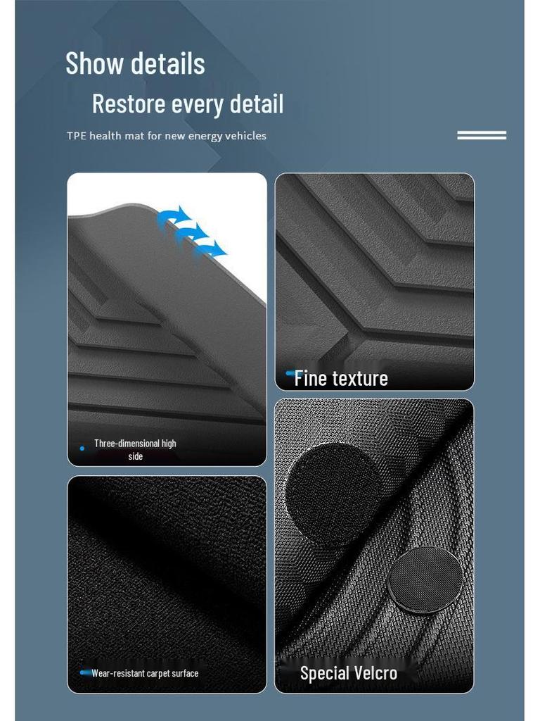 Compatible 25 Avatr 06 Car Floor Mats: Vehicle-Specific, All-Weather TPE with Trunk Mat