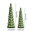 Christmas Tree Ornament Christmas Tree Statue with Colorful Light Colorful Led Mini Christmas Tree Figurine Resin for Home