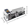 SIHAO Mini Metal Lathe 220x600/750mm, Brushless/Brushed Motor 1200W/1500W Variable Speed