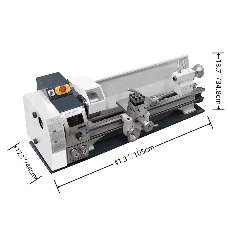 SIHAO Mini Metal Lathe 220x600/750mm, Brushless/Brushed Motor 1200W/1500W Variable Speed
