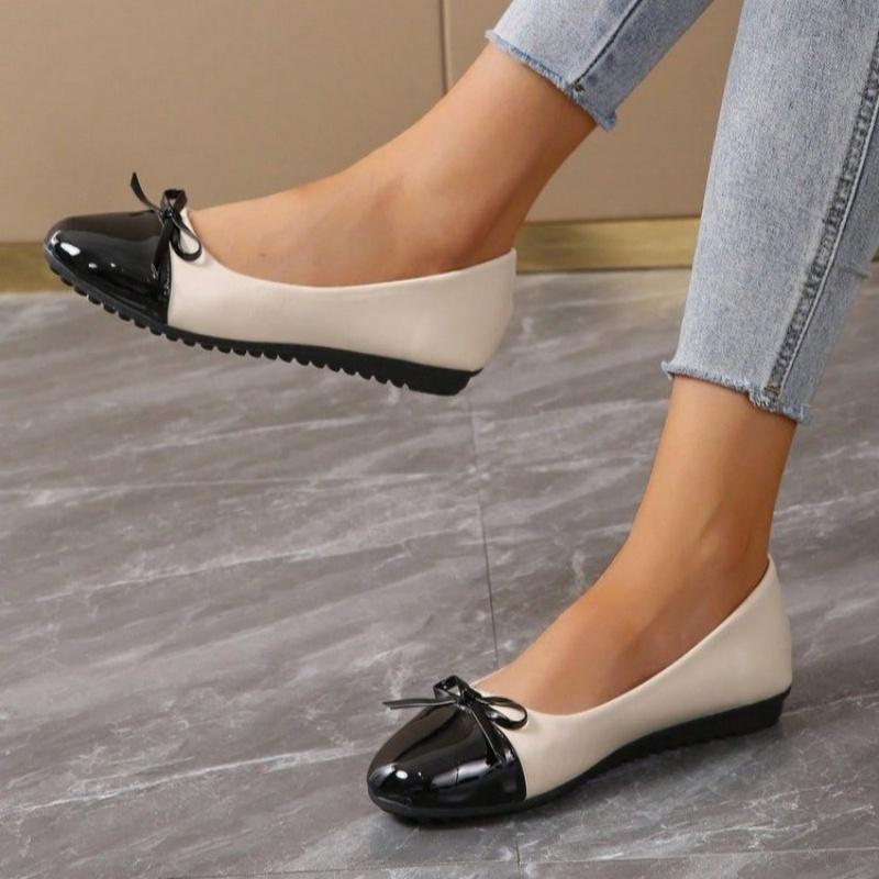 Spring and Autumn Elegant Round Toe Sexy Loafers Fashionable New Comfortable Daily Work Plus Size Women's Shoes