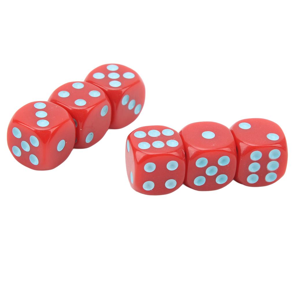 20Pcs 16mm Rounded Corner Dice 6 Sided Game Dice Set for Table Board Games Math Games