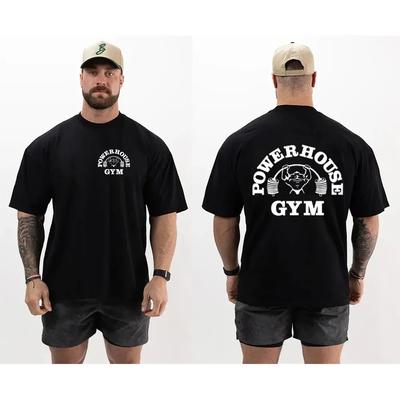Man Cotton Large Pattern Printed T-shirt Men's O-neck Short Sleeve T Shirt Top