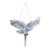 2Pcs Simulated Owl Hanging Decoration Reflective Owl with Dual-Side Printed Waterproof Acrylic Fake Owls for Balcony Decor