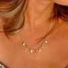 Fashion Gold Color Starfish Pendant Necklace for Women Bohemian Imitation Pearl Shell Clavicle Chain Summer Beach Jewelry