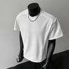 2026 Summer Men's Trendy Japanese Retro Patchwork Heavyweight Loose Casual T-Shirt