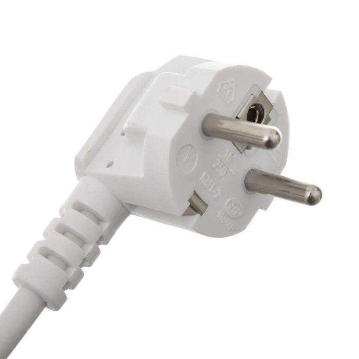 Bloc Multiprise "4 Prises" 24cm Blanc