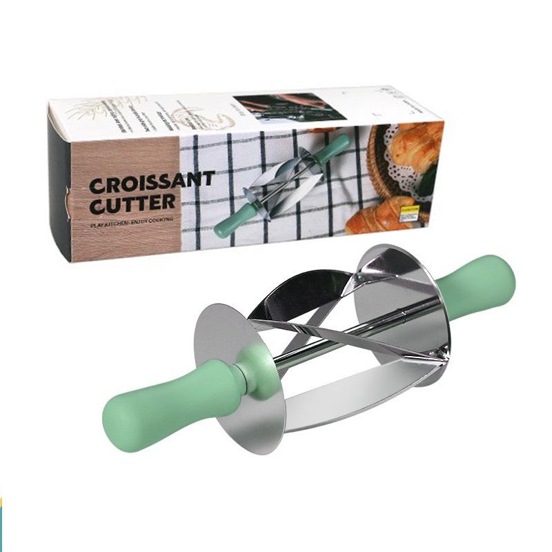 Bread Blade Croissant Cutter Triangular Dough Cutter Croissant Bread Roller Knife Kitchen Baking Tools