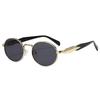 New European And American Circular Sunglasses For Women'S Street Photography Metal Sunglasses Trendy Sun Glasses