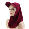 2 Pcs/Set Adjustable Fit Sun Hat with Built-In Drawstring Shawl Extended Brim Full