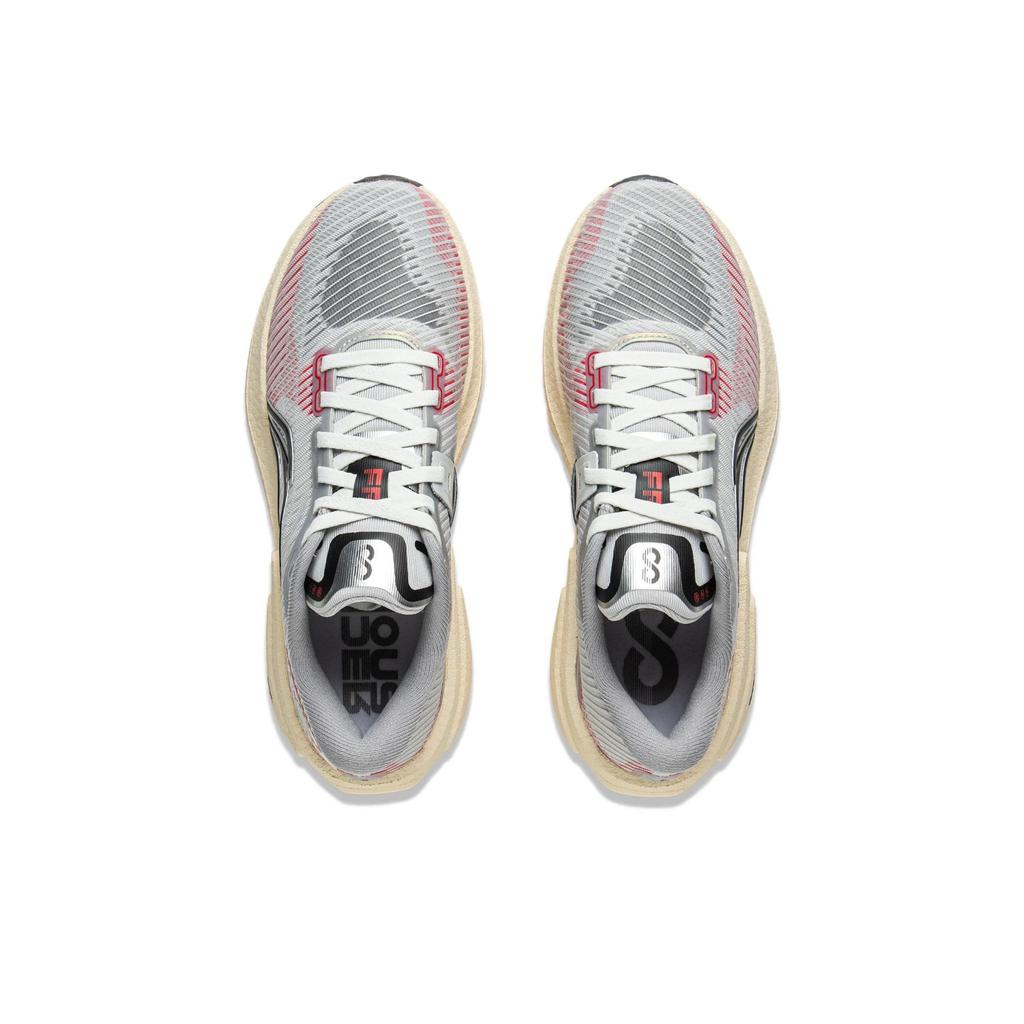 Li-Ning Lijun 8 Simple Comfortable Shock Absorbing Lightweight Rebound Low Top Casual Running Shoes Women sneaker Light-Gray Bright-Neon ARZV004-5