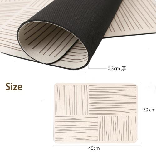 Mewind Dish Draining Mat, Diatomaceous Earth, Absorbent, Soft, Washable, Quick-Drying, Antibacterial, Non-Slip, Rollable for Storage, Oil-Resistant, E