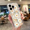 Pink Flower Clear Phone Case For Samsung A56 5G A55 A16 A54 A35 A25 A36 A26 A06 S25 Ultra S23 S24 FE For Magsafe Magnetic Cover