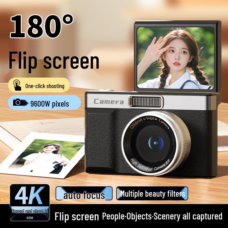 Retro Flip Screen HD Instant Pixel Camera for Students