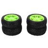 4Pcs RC Wheels 75mm Tires Rubber for 144001 1Celsius14 RC Off Road Car Repair Replacement