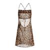 Sex underwear, sexy leopard print, passion backless suit, free suspender, perspective nightdress, temptation, pure desire