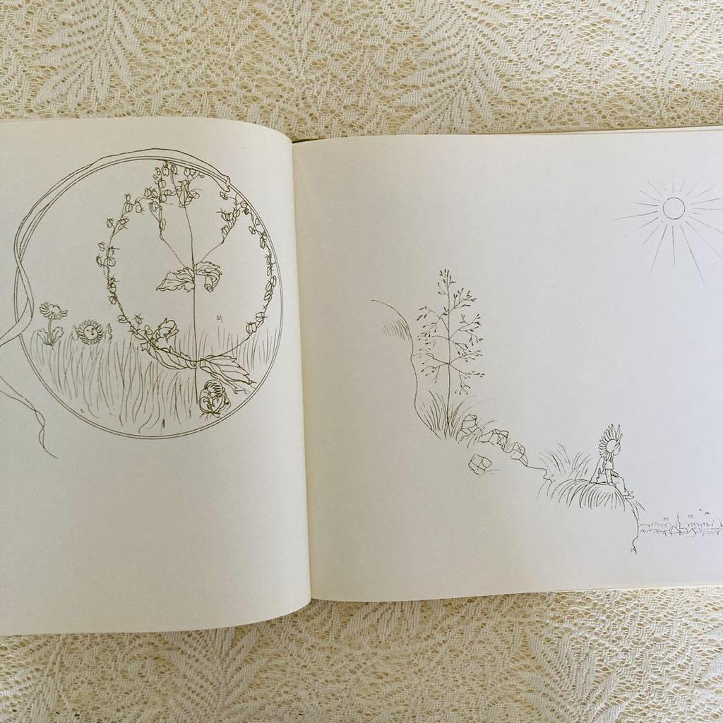 [USED] Western Books, Old Books, German Poetry and Painting Collection, "Flower Fairy Tales", Beautiful Illustrations In Soft Colors