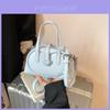 Minimalist Pu Heart Handbag For Daily Casual Wear With Zipper Closure