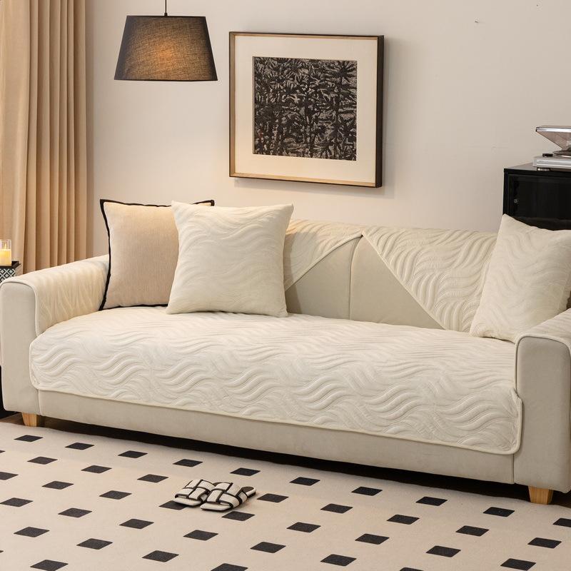 Crystal Fleece Sofa Cushion Winter High-End Four-Season Universal  New Plush Seat Cushion Light Luxury Sofa Cover Towel