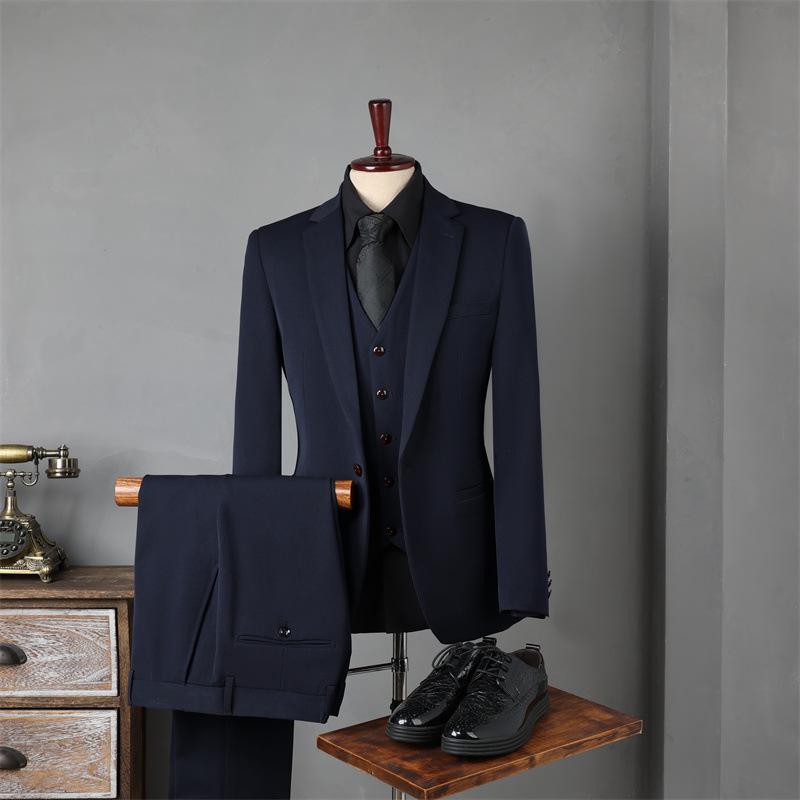 Men's Business & Formal Suit Set - Ideal for Weddings and Professional Events