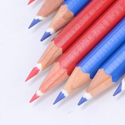 Staedtler 14450 Crayons Effaçables Professionnels avec Gomme Intégrée - Rouge et Bleu